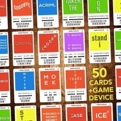 Poptacular 100 PICS Word Puzzles Card Game