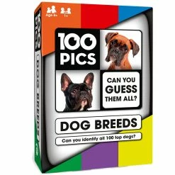 Poptacular 100 PICS Dog Breeds Card Game Non-Collectible Card Games