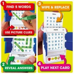 Poptacular 100 PICS Word Search Card Game