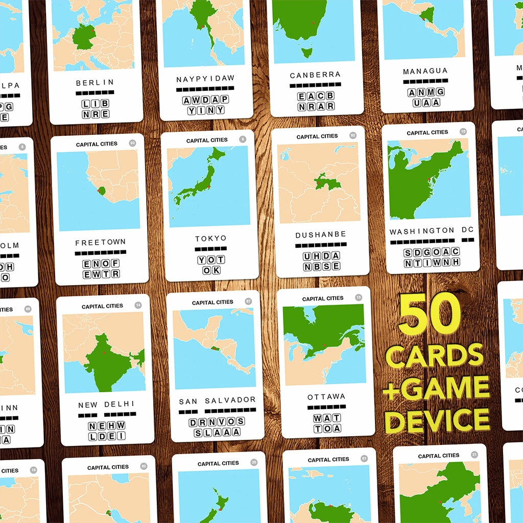 Poptacular 100 PICS Capital Cities Card Game 7 Poptacular 100 PICS Capital Cities Card Game