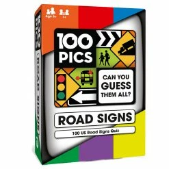 Poptacular 100 PICS US Road Signs Card Game