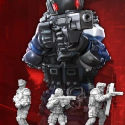 MONSTER FIGHT CLUB Cyberpunk Red RPG: Lawmen A - Command Miniatures