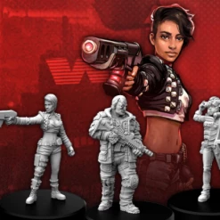 MONSTER FIGHT CLUB Cyberpunk Red RPG: Edgerunners D - Solo, Nomad, Media Miniatures