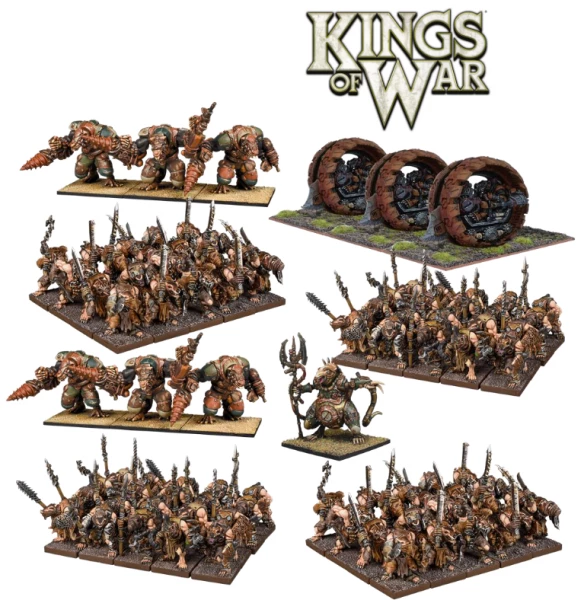 MANTIC ENTERTAINMENT Kings Of War 3rd Edition: Ratkin Mega Army Miniatures Miniature Games 3 MANTIC ENTERTAINMENT Kings Of War 3rd Edition: Ratkin Mega Army Miniatures Miniature Games