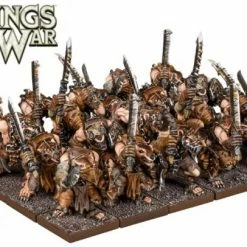 MANTIC ENTERTAINMENT Miniature Games Kings Of War 3rd Edition: Ratkin Warriors Regiment Miniatures