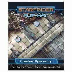 PAIZO, INC. Premium Art Play Mat Starfinder RPG: Flip-Mat: Crashed Starship Playmat