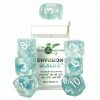 ROLE 4 INITIATIVE Diffusion Glacier With Arch'd4 & Balance'd20 7pcs Dice Set Dice Sets