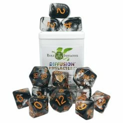 ROLE 4 INITIATIVE Diffusion Phylactery With Arch'd4 & Balance'd20 15pcs Dice Set
