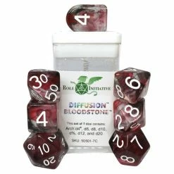 ROLE 4 INITIATIVE Diffusion Bloodstone: 7-Set Dice Dice Sets