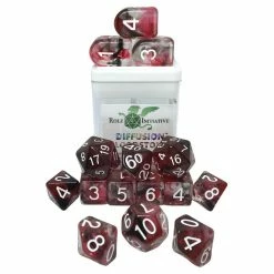 ROLE 4 INITIATIVE Diffusion Bloodstone: 15-Set Dice Dice Sets