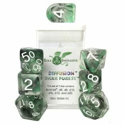 ROLE 4 INITIATIVE Dice Sets Diffusion Dark Forest: 7-Set Dice