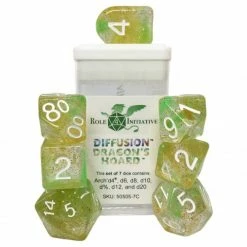 ROLE 4 INITIATIVE Diffusion Dragon's Hoard: 7-Set Dice