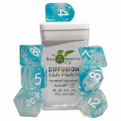 ROLE 4 INITIATIVE Diffusion Sea Foam With Arch'd4 & Balance'd20 7pcs Dice Set [Pre-order]