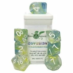 ROLE 4 INITIATIVE Diffusion Thunderbird With Arch'd4 & Balance'd20 7pcs Dice Set [Pre-order] Dice Sets
