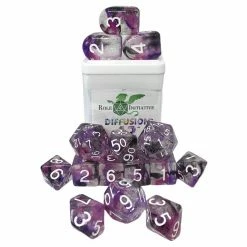 ROLE 4 INITIATIVE Diffusion Forty Two With Arch'd4 & Balance'd20 15pcs Dice Set