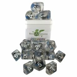 ROLE 4 INITIATIVE Diffusion Starlight With Arch'd4 & Balance'd20 15pcs Dice Set