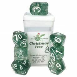 ROLE 4 INITIATIVE Diffusion Christmas Tree With Arch'd4 & Balance'd20 7pcs Dice Set