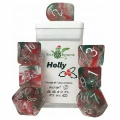 ROLE 4 INITIATIVE Diffusion Holy With Arch'd4 & Balance'd20 7pcs Dice Set Dice Sets