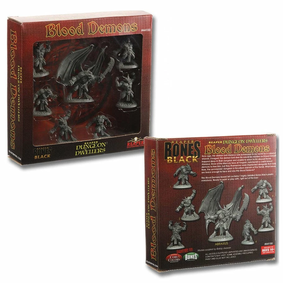 Miniature Games Reaper Miniatures - Bones: Black: Blood Demons: Boxed Set Miniatures 3 Miniature Games Reaper Miniatures - Bones: Black: Blood Demons: Boxed Set Miniatures