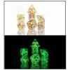 SIRIUS DICE Melon Ball Glowworm 7pcs Dice Set Dice Sets