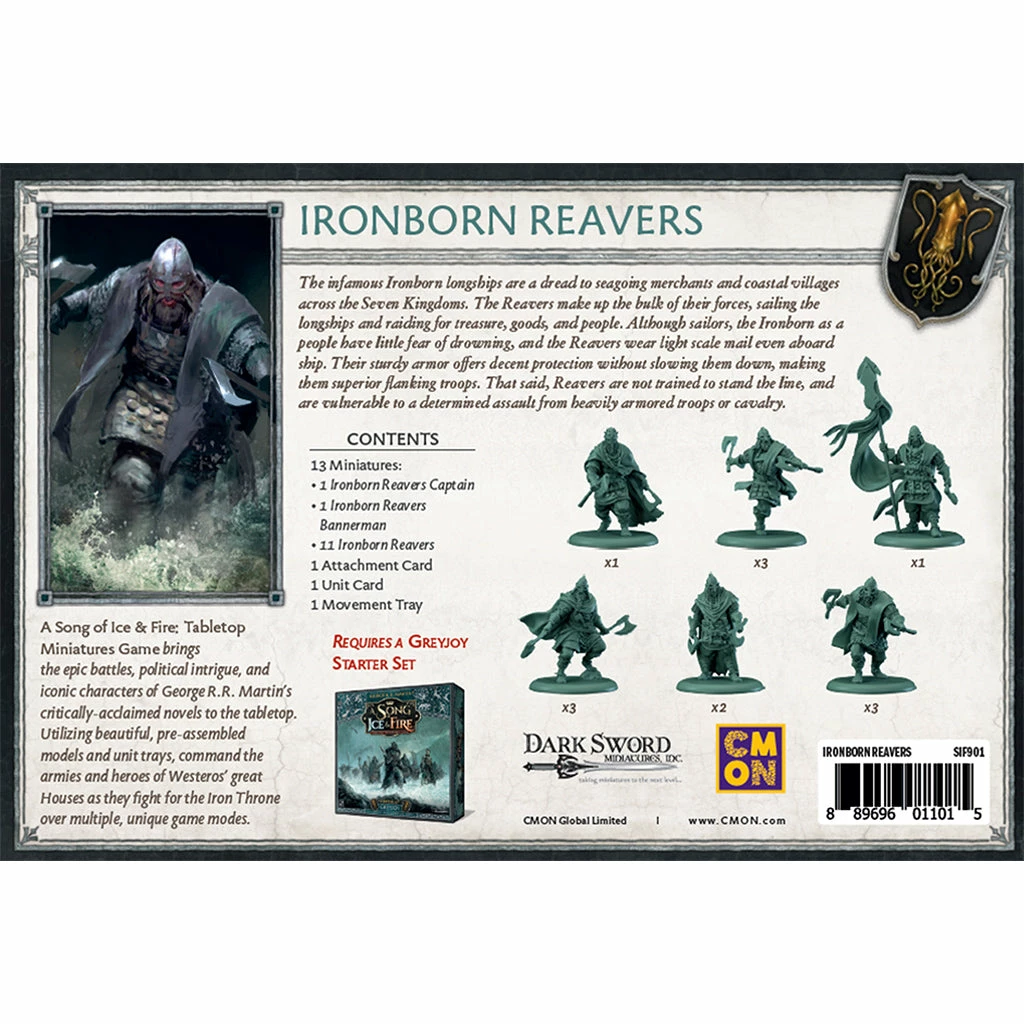 CMON A Song Of Ice And Fire: Ironborn Reavers Miniatures 6 CMON A Song Of Ice And Fire: Ironborn Reavers Miniatures