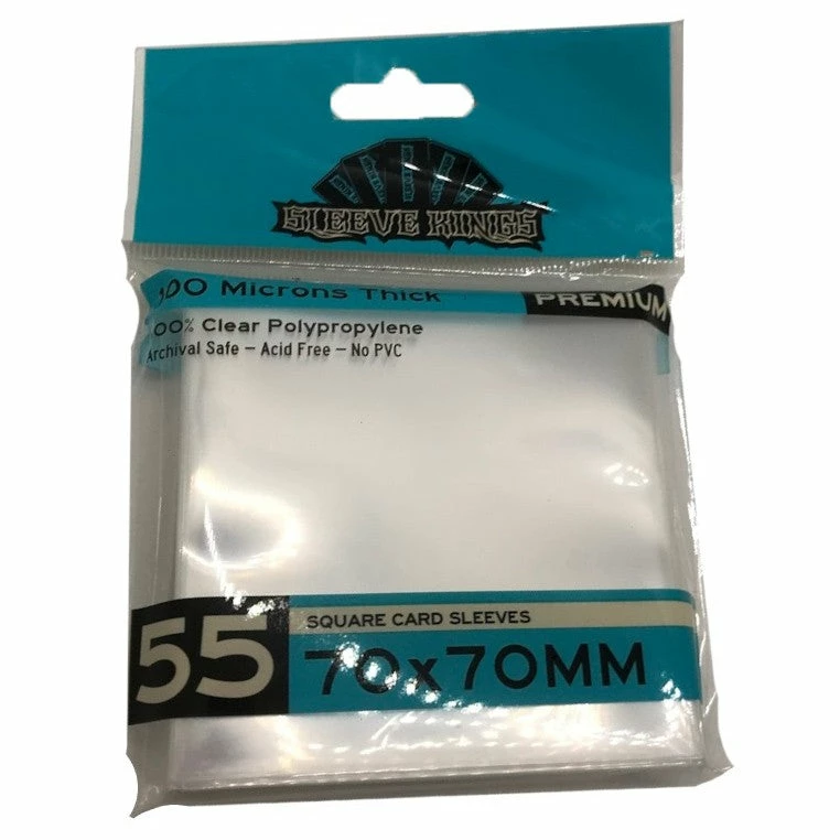 Sleeve Kings Deck Protector: Premium Square Card Sleeves - Basic Sleeves 55CT 3 Sleeve Kings Deck Protector: Premium Square Card Sleeves - Basic Sleeves 55CT