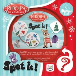 USAOPOLY Non-Collectible Card Games Spot It: Rudolph The Red-Nosed Reindeer Card Game [In Stock]