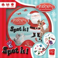 USAOPOLY Non-Collectible Card Games Spot It: Rudolph The Red-Nosed Reindeer Card Game [In Stock]