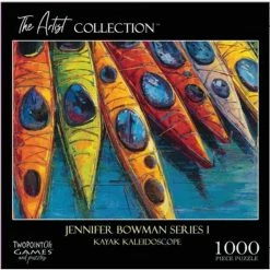 TWOPOINTOH GAMES Puzzles The Artist Collection: Kayak Kaleidoscope 1000-Piece Puzzle