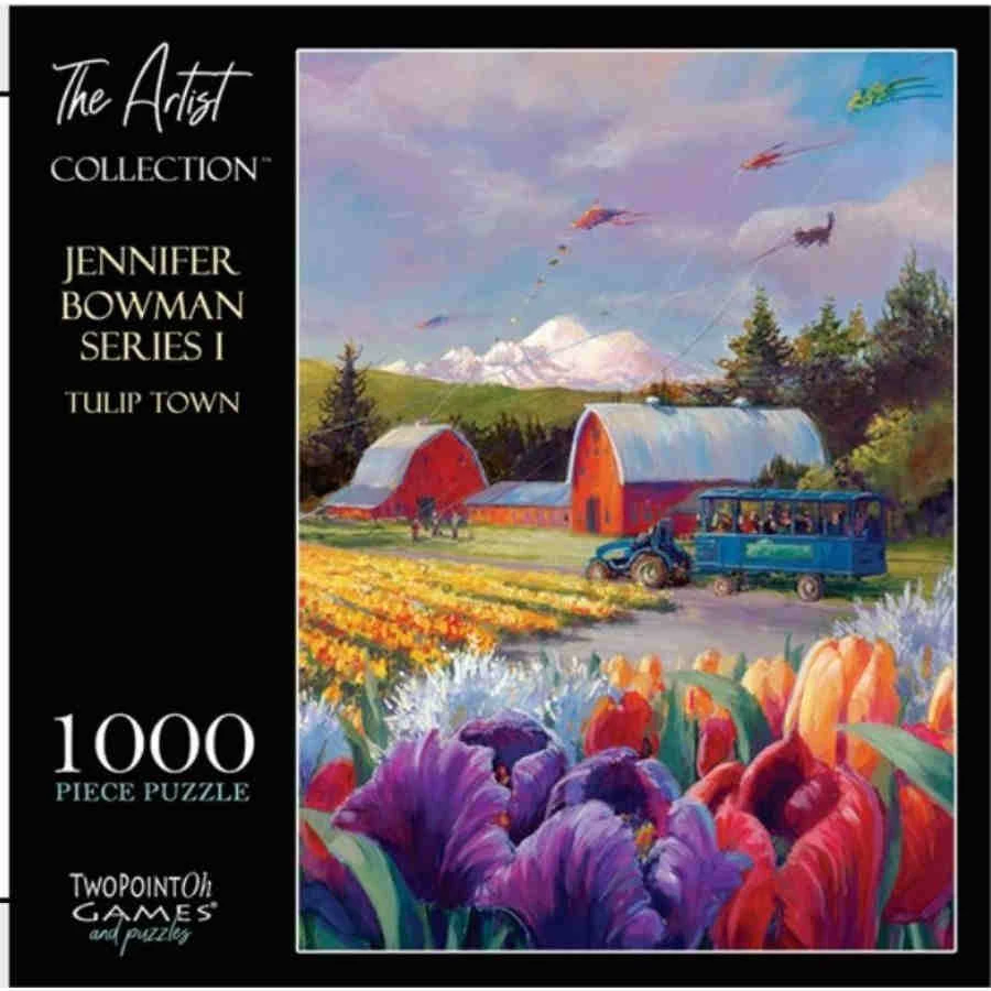 TWOPOINTOH GAMES The Artist Collection: Tulip Town 1000-Piece Puzzle Puzzles 3 TWOPOINTOH GAMES The Artist Collection: Tulip Town 1000-Piece Puzzle Puzzles