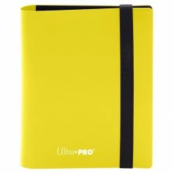 Ultra Pro: Eclipse: Lemon Yellow 2-Pocket Card Binder
