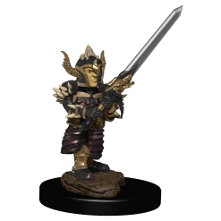 WIZKIDS Dungeons And Dragons D&D: Icons Of The Realms IR: Halfling Fighter Male Premium Miniatures Miniature Games