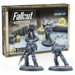 MODIPHIUS ENTERTAINMENT Fallout: Wasteland Warfare: Enclave Soldier Set Miniatures Game Miniature Games