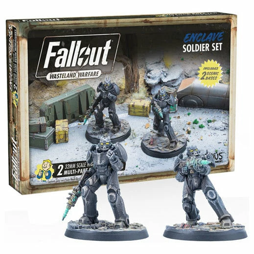 MODIPHIUS ENTERTAINMENT Fallout: Wasteland Warfare: Enclave Soldier Set Miniatures Game Miniature Games 3 MODIPHIUS ENTERTAINMENT Fallout: Wasteland Warfare: Enclave Soldier Set Miniatures Game Miniature Games