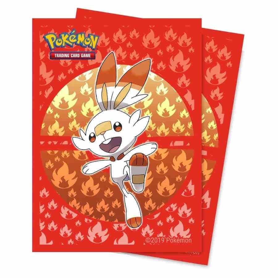 Pokemon Sword & Shield: Galar Starters - Scorbunny - Ultra Pro Character Sleeves 65CT 3 Pokemon Sword & Shield: Galar Starters - Scorbunny - Ultra Pro Character Sleeves 65CT