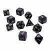 Ultra Pro Dice Sets Eclipse: Poly Jet Black 11pcs Dice Set [Pre-order]