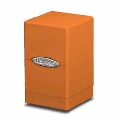 Deck Boxes & Storage Boxes Ultra Pro: Satin Tower - Pumpkin Orange Deck Box [Pre-order]