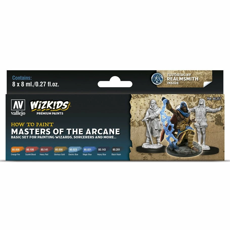 ACRYLICOS VALLEJO WizKids Premium: Masters Of The Arcane Paints 3 ACRYLICOS VALLEJO WizKids Premium: Masters Of The Arcane Paints