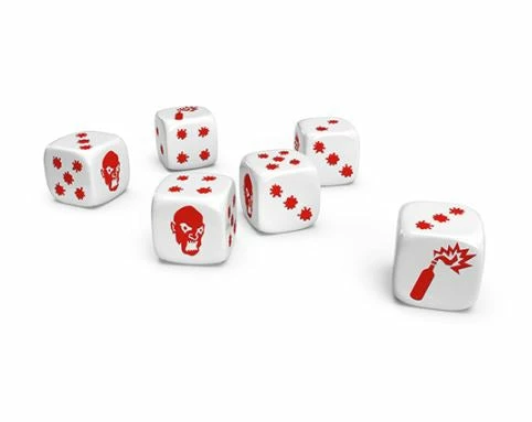 CMON Zombicide 2nd Edition: Special Black & White Dice 4 CMON Zombicide 2nd Edition: Special Black & White Dice