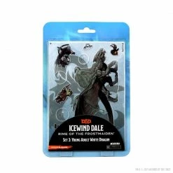 WIZKIDS Dungeons & Dragons: Idols Of The Realms: Icewind Dale: Rime Of Frostmaiden 2D Young Adult White Dragon Miniatures Miniature Games