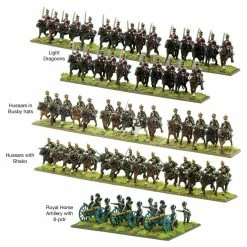 WARLORD GAMES Miniature Games Black Powder: Epic Battles: Waterloo - British Light Cavalry Brigade Miniatures Game