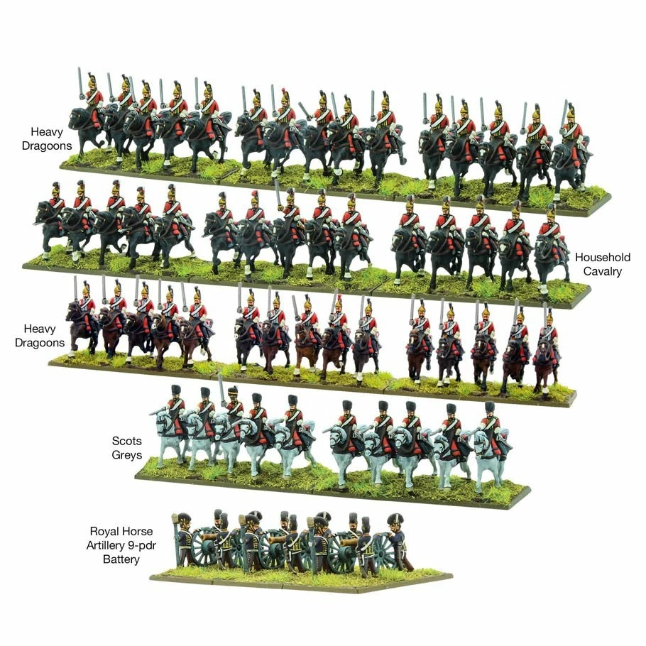 WARLORD GAMES Black Powder: Epic Battles: Waterloo - British Heavy Cavalry Brigade Miniatures Game 4 WARLORD GAMES Black Powder: Epic Battles: Waterloo - British Heavy Cavalry Brigade Miniatures Game