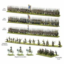 WARLORD GAMES Miniature Games Black Powder: Epic Battles: Waterloo - French Infantry Brigade Miniatures Game