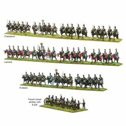 WARLORD GAMES Miniature Games Black Powder: Epic Battles: Waterloo - French Light Cavalry Brigade Miniatures Game