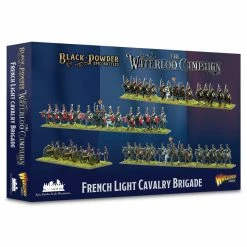 WARLORD GAMES Miniature Games Black Powder: Epic Battles: Waterloo - French Light Cavalry Brigade Miniatures Game