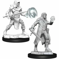 WIZKIDS Miniature Games Dungeons And Dragons D&D: Nolzur's Marvelous Minis: Multiclass Fighter & Wizard Male W13 Miniatures