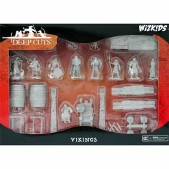 WizKids Deep Cuts Minis: Vikings W13 Unpainted Miniatures Miniature Games