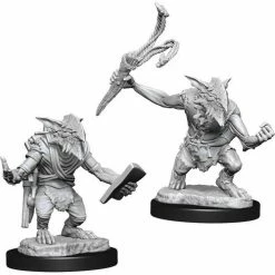 WIZKIDS Magic The Gathering: Goblin Guide & Goblin Bushwhacker W13 Unpainted Miniatures