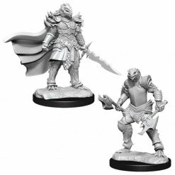 WIZKIDS Miniature Games Dungeons & Dragons: Nolzur`s Marvelous Unpainted Miniatures: Dragonborn Fighter Female W15